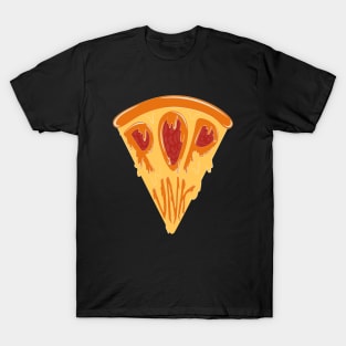 Popunk Pizza Logo Colorful T-Shirt